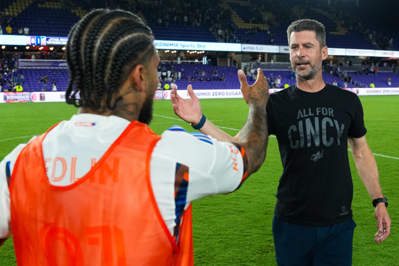 ORLANDO, FLORIDA - MAY 4: Orlando City SC against FC Cincinnati on May 4, 2024 at Inter&Co Stadium in Orlando, Florida.