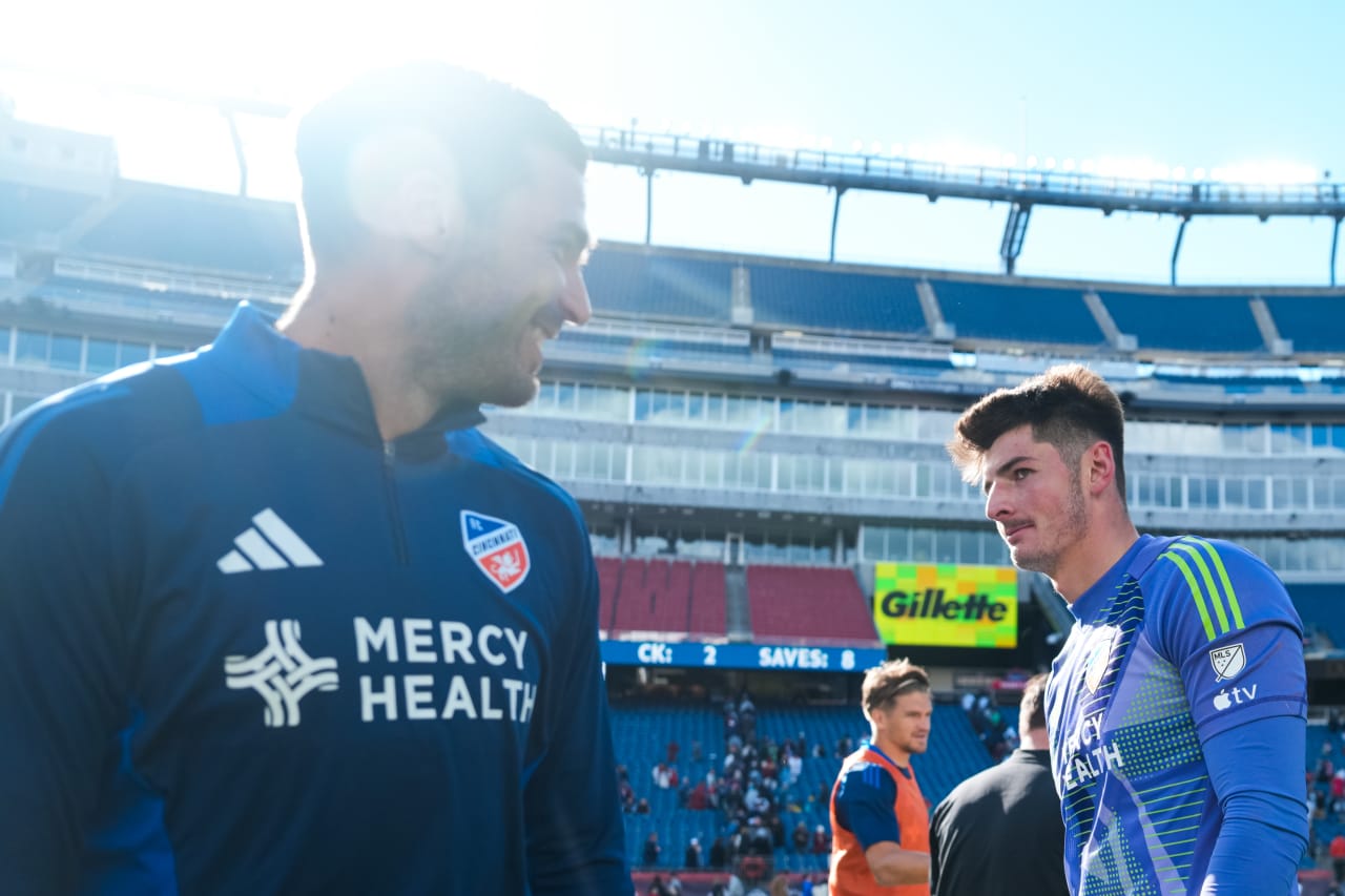 FOXBOROUGH, MASSACHUSETTS - MARCH 17:  New England Revolution against FC Cincinnati on March 17, 2024 in Foxborough, Massachusetts.