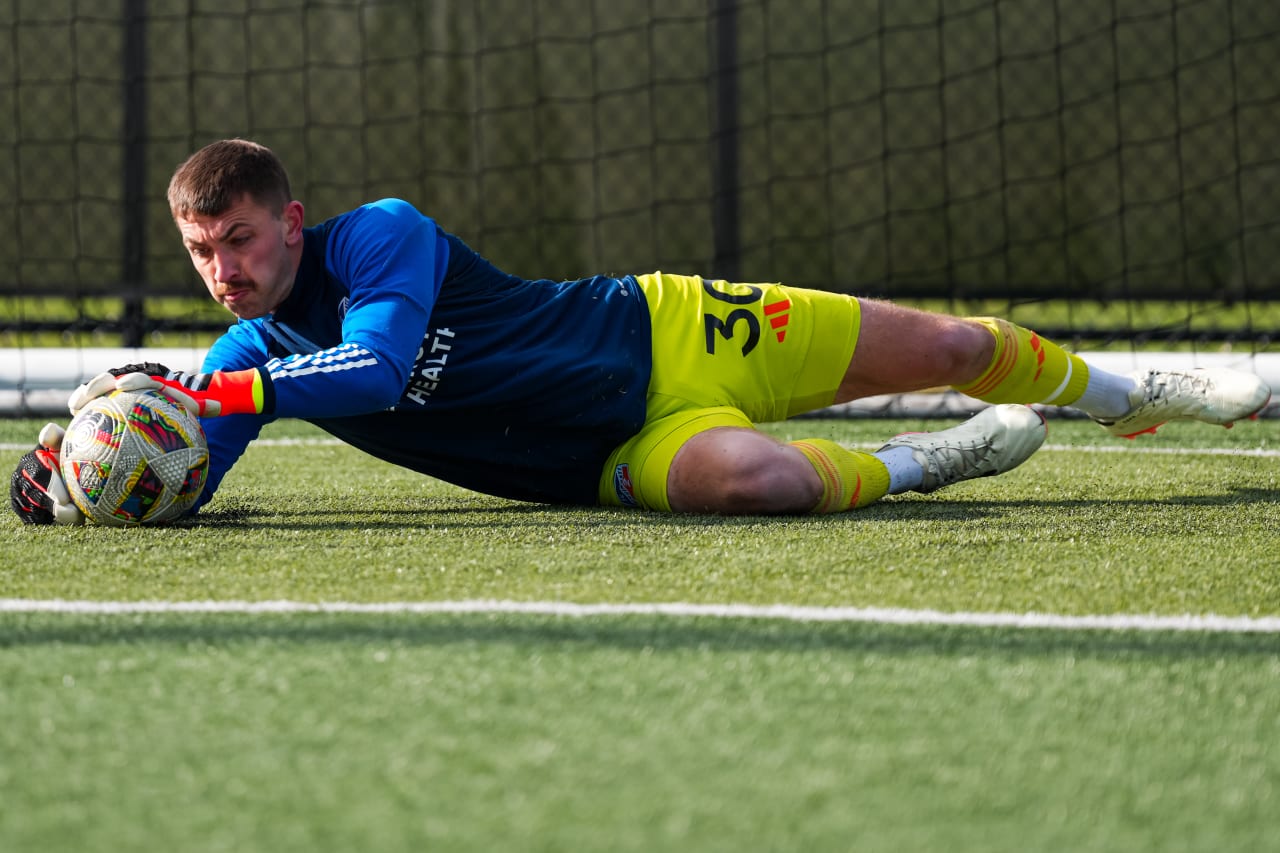 HIGHLAND HEIGHTS, KENTUCKY - MARCH 17: FC Cincinnati 2 against Chicago Fire FC II on March 17, 2024 at Scudamore Field at Northern Kentucky University in Highland Heights, Kentucky.