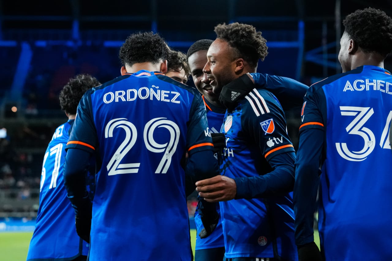 CINCINNATI, OHIO - FEBRUARY 28: FC Cincinnati against Cavalier F.C. on February 28, 2024 at TQL Stadium in Cincinnati, Ohio.