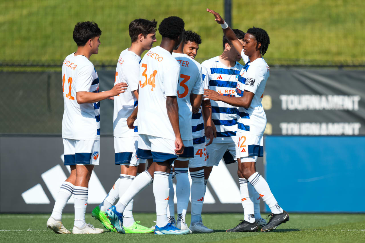 HIGHLAND HEIGHTS, KENTUCKY - APRIL 28: FC Cincinnati 2 against Philadelphia Union on April 28, 2024 at Scudamore Field at Northern Kentucky University in Highland Heights, Kentucky.