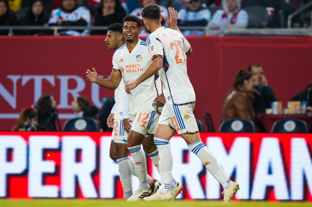 CHICAGO, ILLINOIS - MARCH 2: Chicago Fire FC against FC Cincinnati on March 2, 2024 at Soldier Field in Chicago, Illinois.