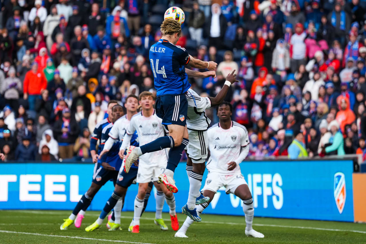 CINCINNATI, OHIO - MARCH 10: FC Cincinnati against D.C. United on March 10, 2024 at TQL Stadium in Cincinnati, Ohio.