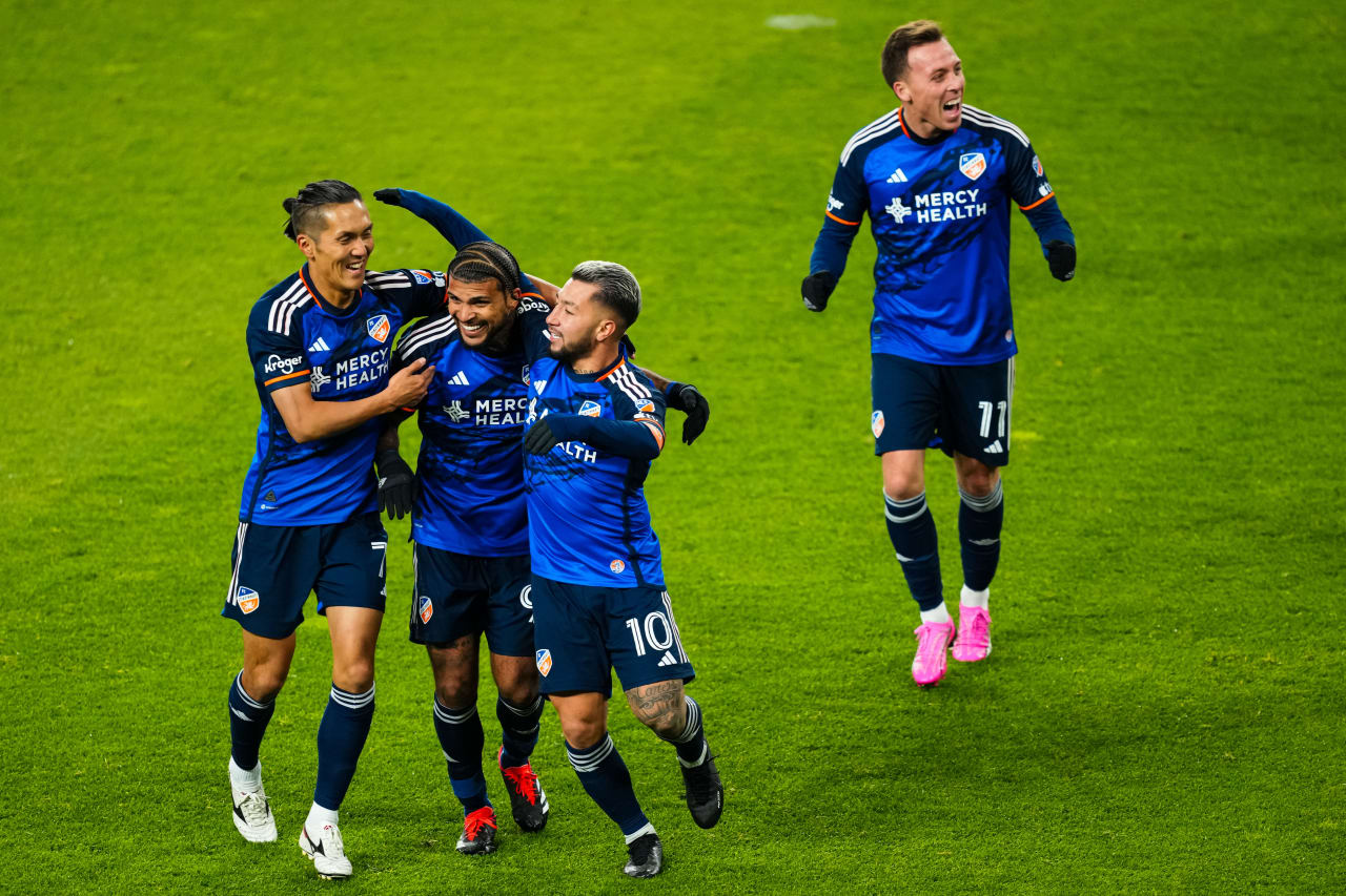 CINCINNATI, OHIO - MARCH 23: FC Cincinnati against New York City FC on March 23, 2024 at TQL Stadium in Cincinnati, Ohio.