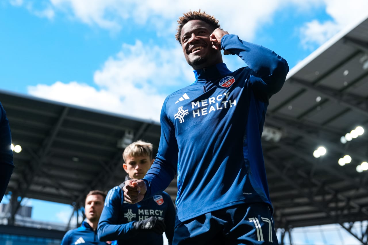 CINCINNATI, OHIO - MARCH 10: FC Cincinnati against D.C. United on March 10, 2024 at TQL Stadium in Cincinnati, Ohio.