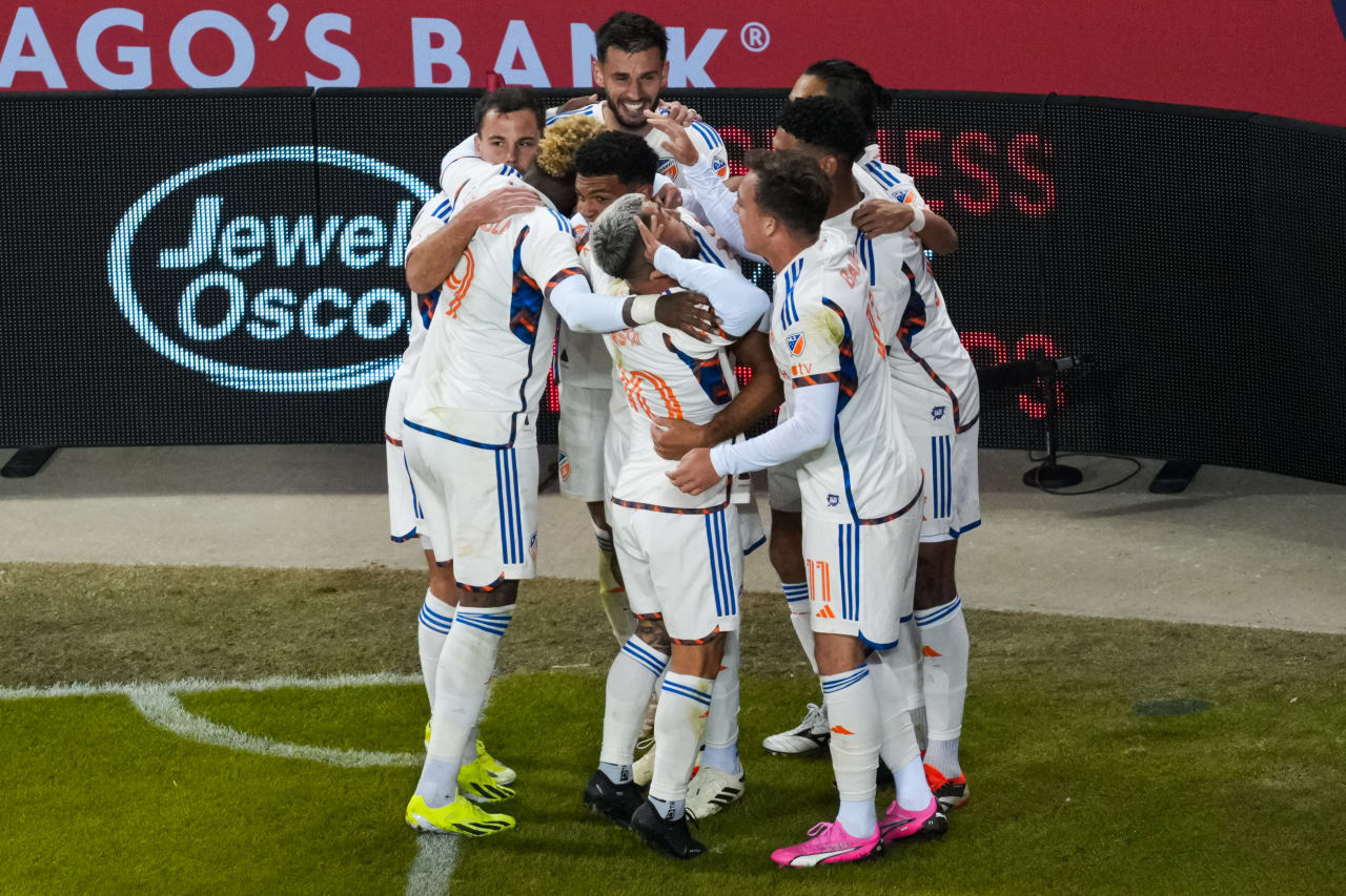 CHICAGO, ILLINOIS - MARCH 2: Chicago Fire FC against FC Cincinnati on March 2, 2024 at Soldier Field in Chicago, Illinois.