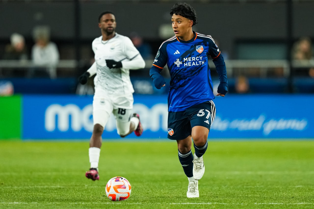 CINCINNATI, OHIO - FEBRUARY 28: FC Cincinnati against Cavalier F.C. on February 28, 2024 at TQL Stadium in Cincinnati, Ohio.