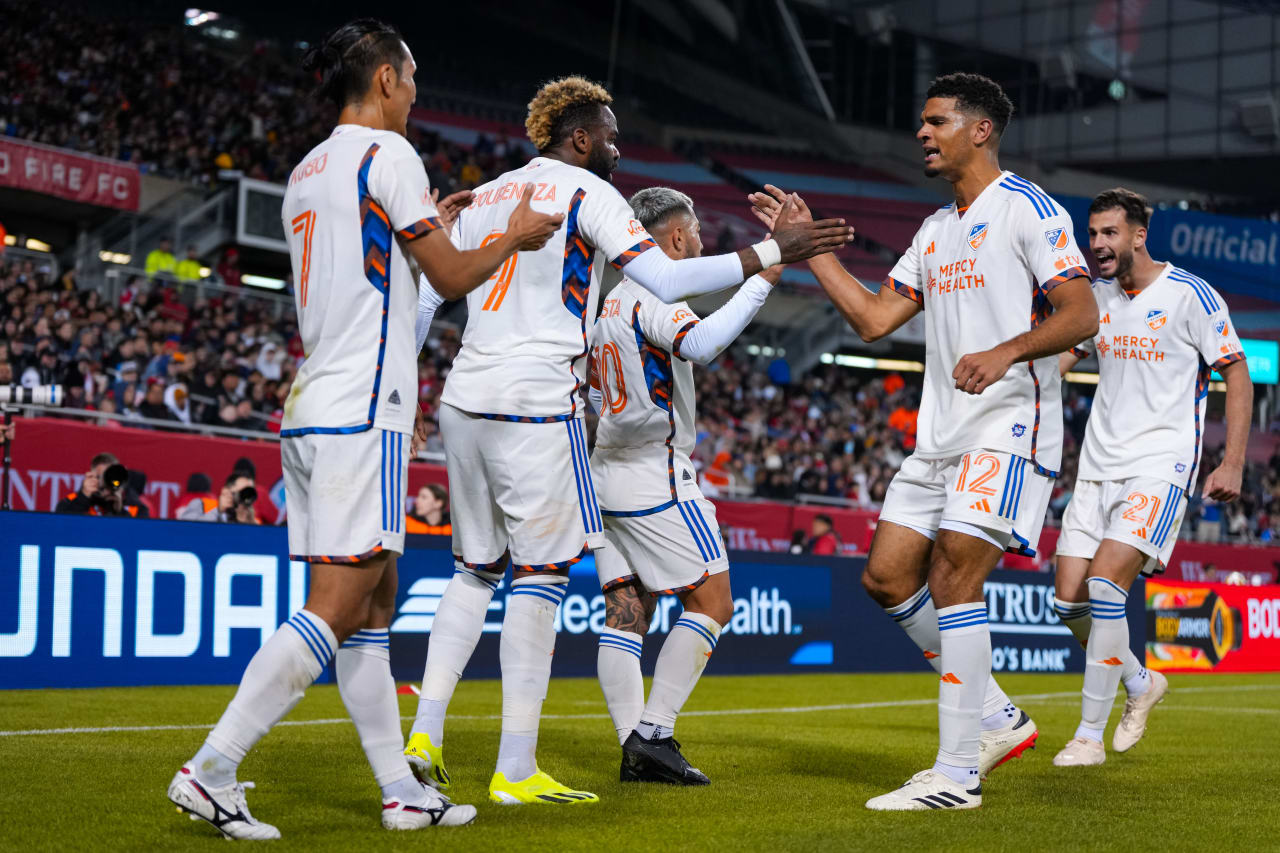 CHICAGO, ILLINOIS - MARCH 2: Chicago Fire FC against FC Cincinnati on March 2, 2024 at Soldier Field in Chicago, Illinois.