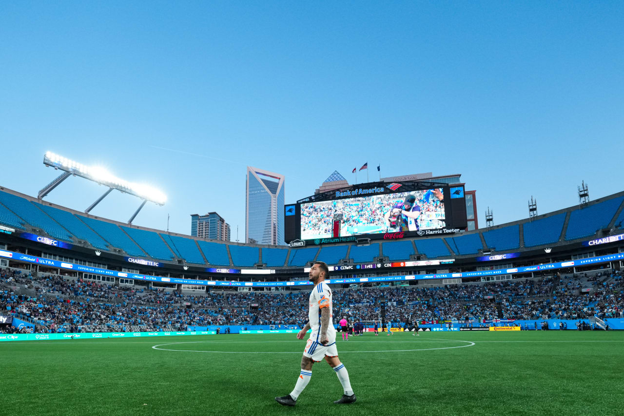 CHARLOTTE, NORTH CAROLINA - MARCH 30: Charlotte FC against FC Cincinnati on March 30, 2024 at Bank of America Stadium in Charlotte, North Carolina.