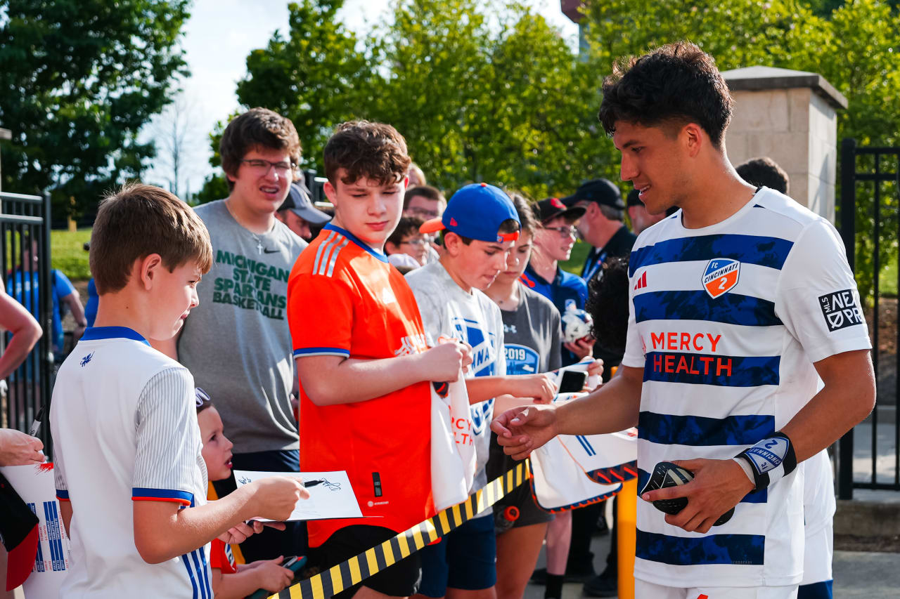 HIGHLAND HEIGHTS, KENTUCKY - APRIL 28: FC Cincinnati 2 against Philadelphia Union on April 28, 2024 at Scudamore Field at Northern Kentucky University in Highland Heights, Kentucky.