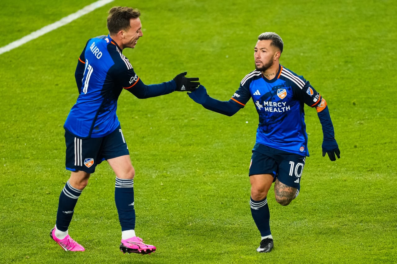 CINCINNATI, OHIO - MARCH 23: FC Cincinnati against New York City FC on March 23, 2024 at TQL Stadium in Cincinnati, Ohio.