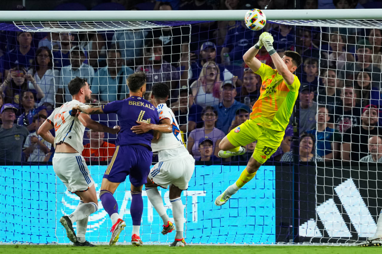 ORLANDO, FLORIDA - MAY 4: Orlando City SC against FC Cincinnati on May 4, 2024 at Inter&Co Stadium in Orlando, Florida.