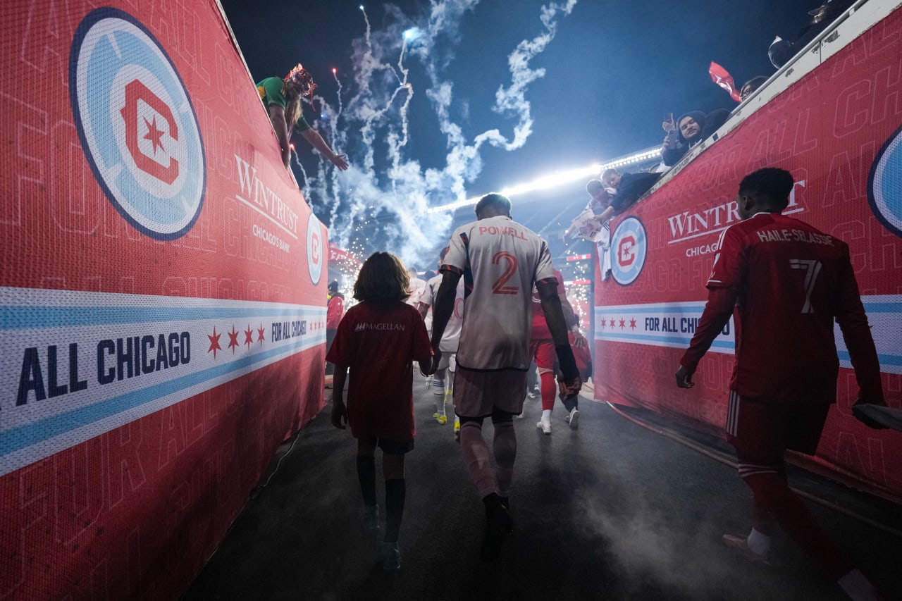 CHICAGO, ILLINOIS - MARCH 2: Chicago Fire FC against FC Cincinnati on March 2, 2024 at Soldier Field in Chicago, Illinois.