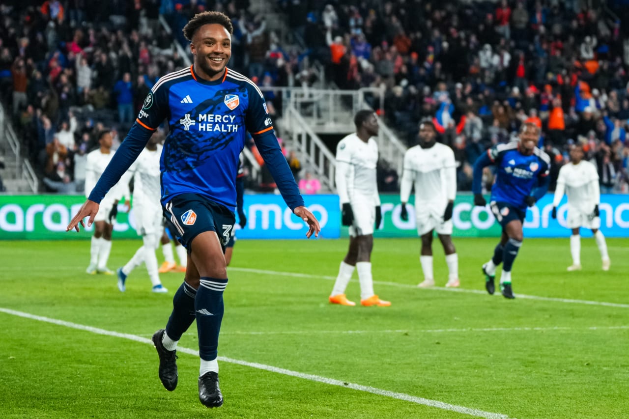 CINCINNATI, OHIO - FEBRUARY 28: FC Cincinnati against Cavalier F.C. on February 28, 2024 at TQL Stadium in Cincinnati, Ohio.