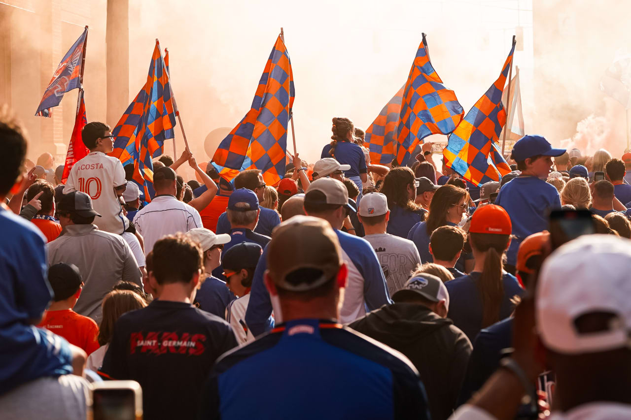 CINCINNATI, OHIO - APRIL 27: FC Cincinnati against Colorado Rapids on April 27, 2024 at TQL Stadium in Cincinnati, Ohio.