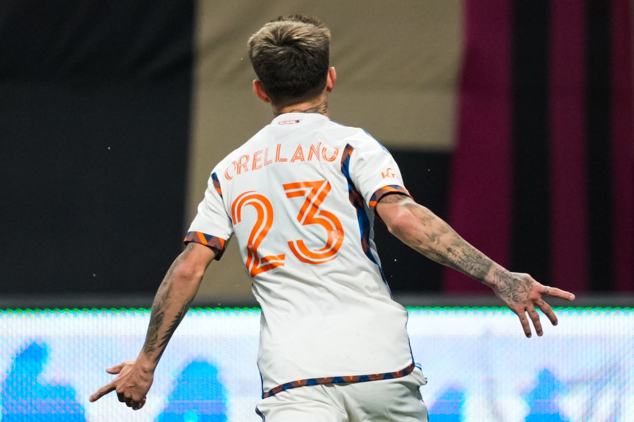 ATLANTA, GEORGIA - APRIL 20: Atlanta United against FC Cincinnati on April 20, 2024 at Mercedes-Benz Stadium in Atlanta Georgia.