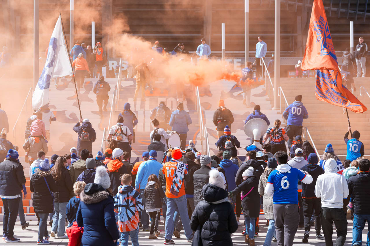CINCINNATI, OHIO - MARCH 10: FC Cincinnati against D.C. United on March 10, 2024 at TQL Stadium in Cincinnati, Ohio.