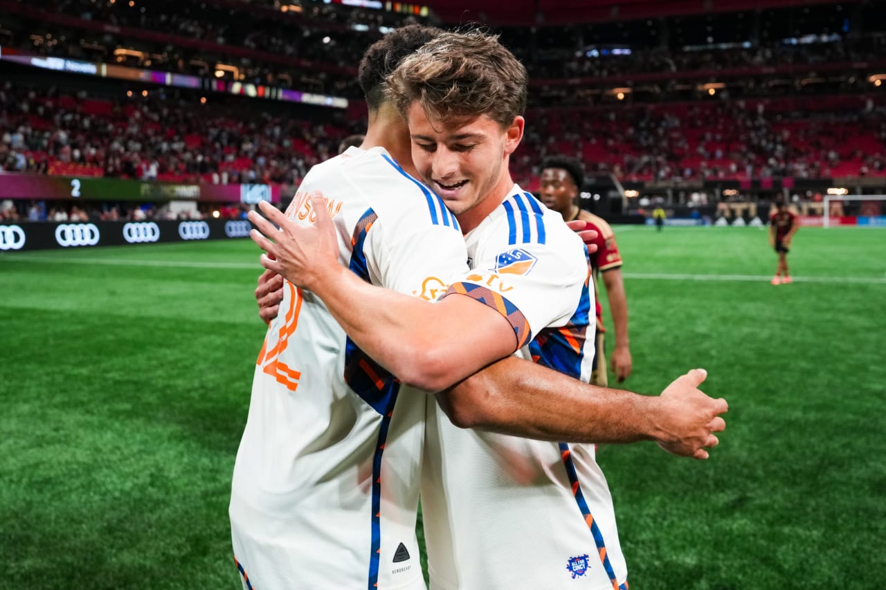 ATLANTA, GEORGIA - APRIL 20: Atlanta United against FC Cincinnati on April 20, 2024 at Mercedes-Benz Stadium in Atlanta Georgia.