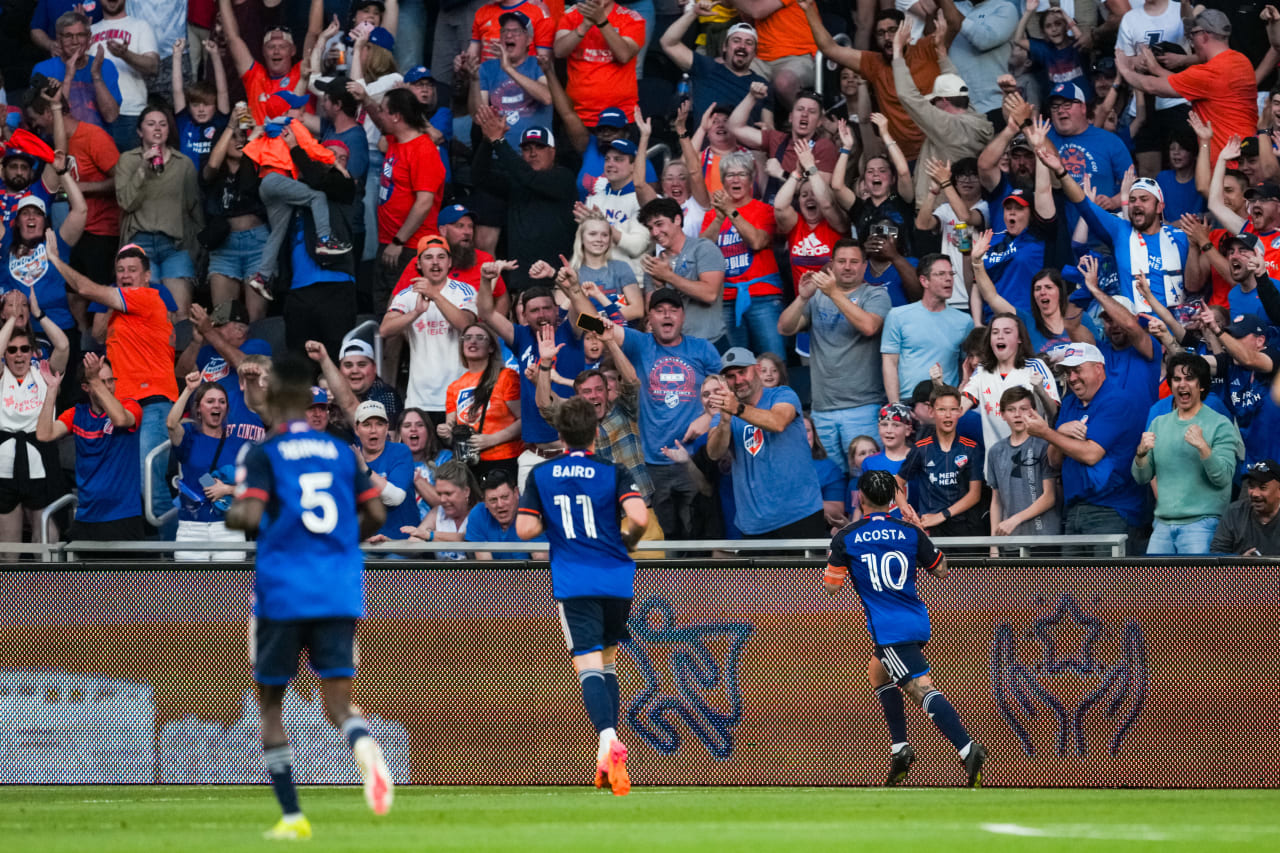 CINCINNATI, OHIO - APRIL 27: FC Cincinnati against Colorado Rapids on April 27, 2024 at TQL Stadium in Cincinnati, Ohio.