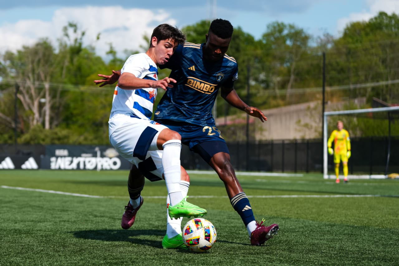 HIGHLAND HEIGHTS, KENTUCKY - APRIL 28: FC Cincinnati 2 against Philadelphia Union on April 28, 2024 at Scudamore Field at Northern Kentucky University in Highland Heights, Kentucky.