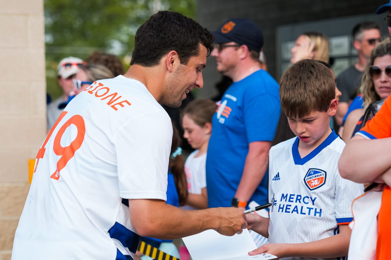 HIGHLAND HEIGHTS, KENTUCKY - APRIL 28: FC Cincinnati 2 against Philadelphia Union on April 28, 2024 at Scudamore Field at Northern Kentucky University in Highland Heights, Kentucky.