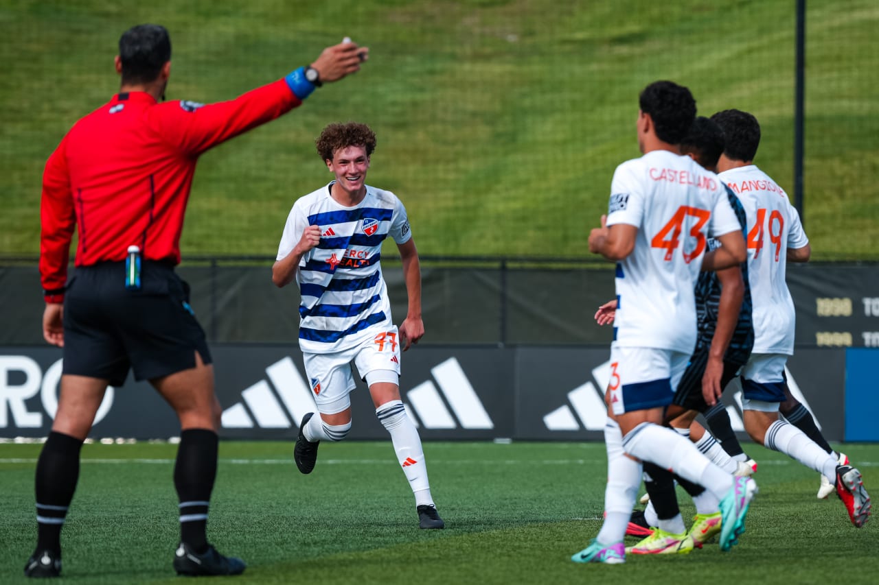 HIGHLAND HEIGHTS, KENTUCKY - MAY 4: FC Cincinnati 2 against Crown Legacy FC on May 4, 2024 at Scudamore Field at Northern Kentucky University in Highland Heights, Kentucky.
