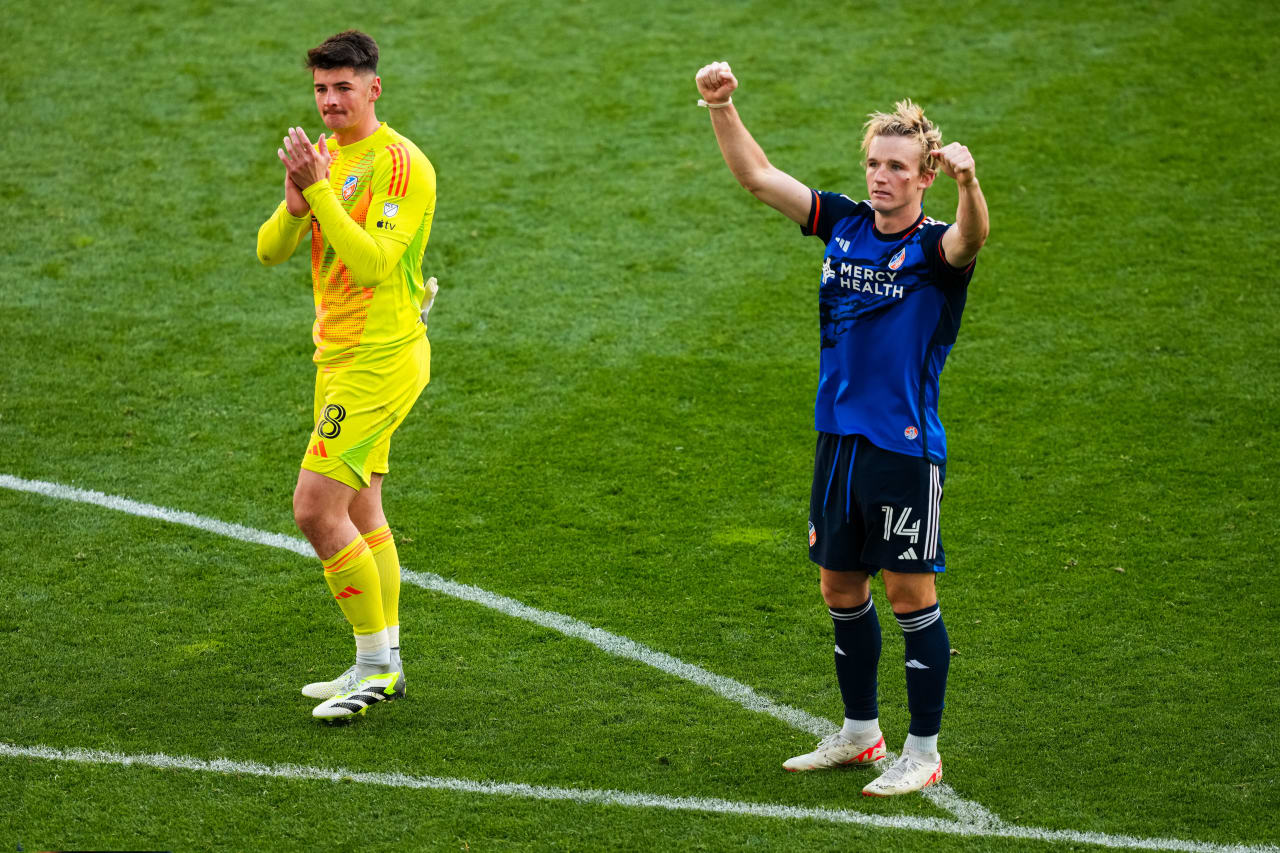 CINCINNATI, OHIO - MARCH 10: FC Cincinnati against D.C. United on March 10, 2024 at TQL Stadium in Cincinnati, Ohio.