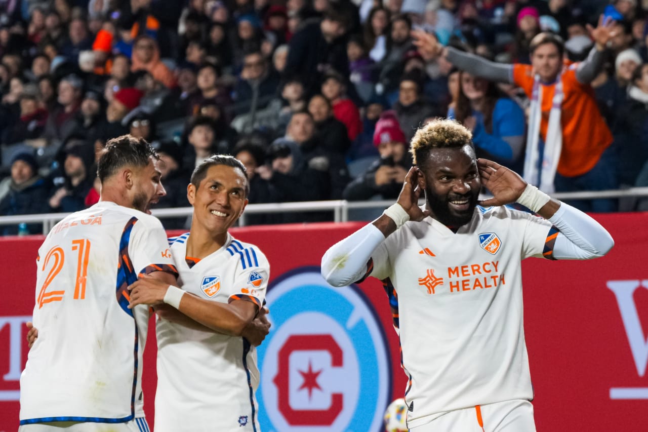 CHICAGO, ILLINOIS - MARCH 2: Chicago Fire FC against FC Cincinnati on March 2, 2024 at Soldier Field in Chicago, Illinois.