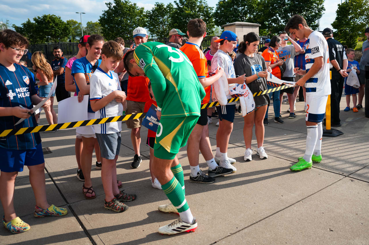 HIGHLAND HEIGHTS, KENTUCKY - APRIL 28: FC Cincinnati 2 against Philadelphia Union on April 28, 2024 at Scudamore Field at Northern Kentucky University in Highland Heights, Kentucky.