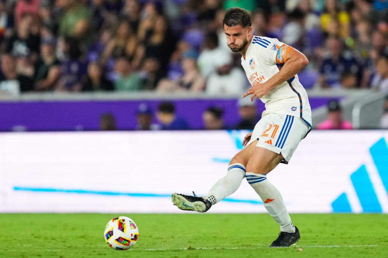ORLANDO, FLORIDA - MAY 4: Orlando City SC against FC Cincinnati on May 4, 2024 at Inter&Co Stadium in Orlando, Florida.