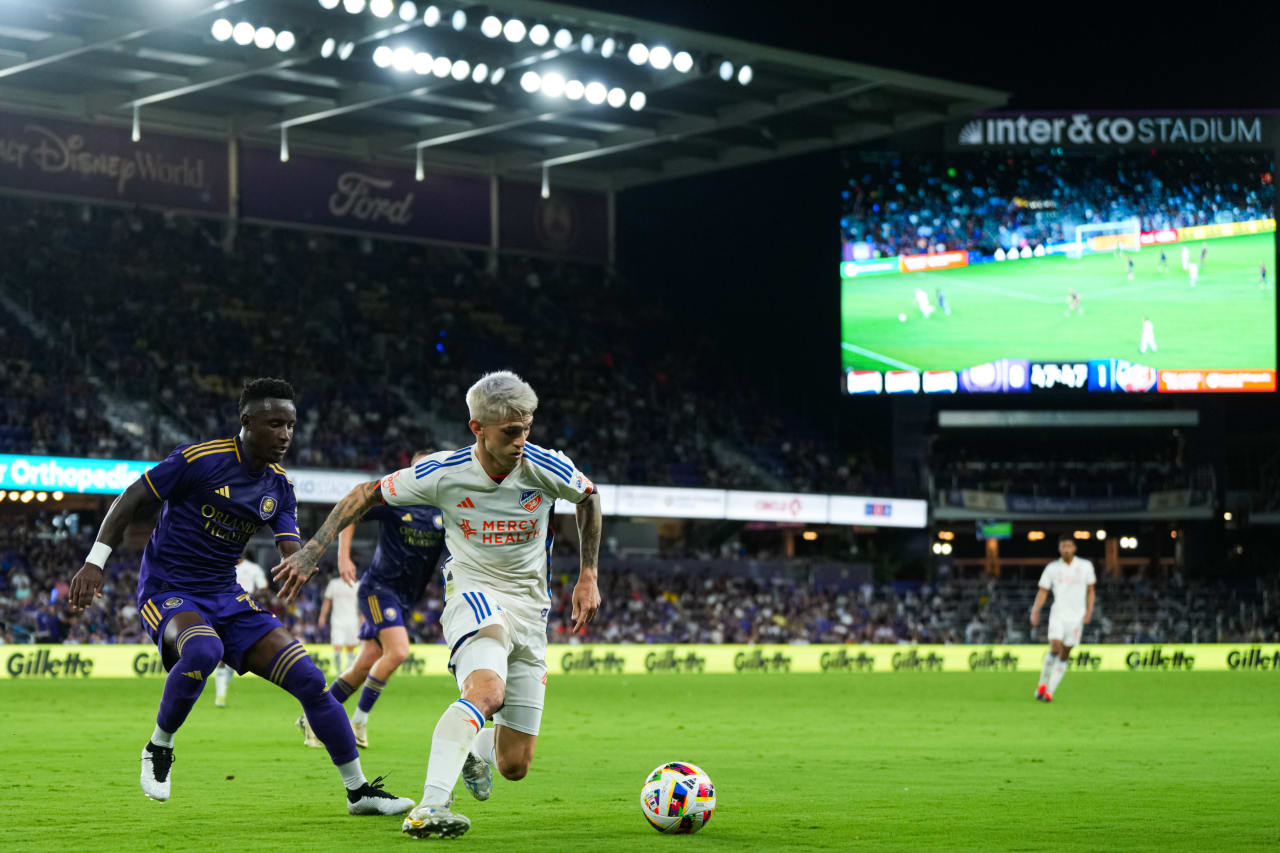 ORLANDO, FLORIDA - MAY 4: Orlando City SC against FC Cincinnati on May 4, 2024 at Inter&Co Stadium in Orlando, Florida.