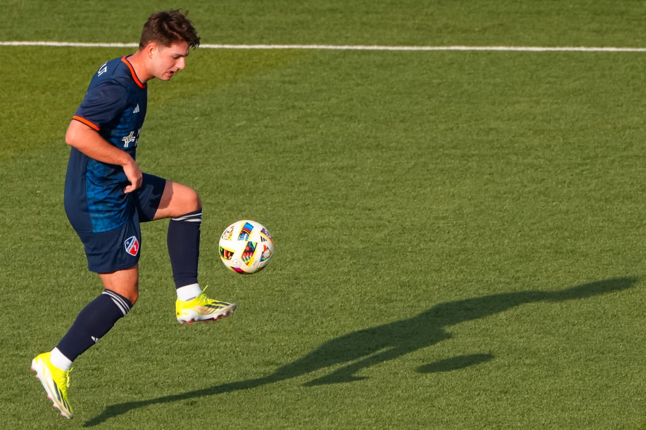 HIGHLAND HEIGHTS, KENTUCKY - MARCH 17: FC Cincinnati 2 against Chicago Fire FC II on March 17, 2024 at Scudamore Field at Northern Kentucky University in Highland Heights, Kentucky.