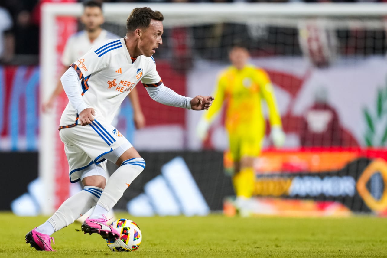 CHICAGO, ILLINOIS - MARCH 2: Chicago Fire FC against FC Cincinnati on March 2, 2024 at Soldier Field in Chicago, Illinois.