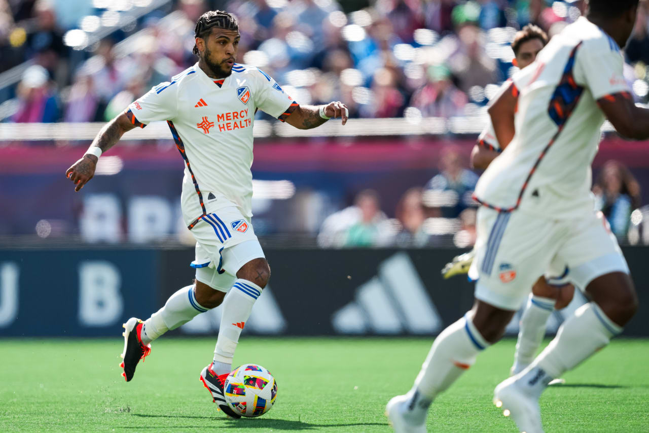 FOXBOROUGH, MASSACHUSETTS - MARCH 17:  New England Revolution against FC Cincinnati on March 17, 2024 in Foxborough, Massachusetts.