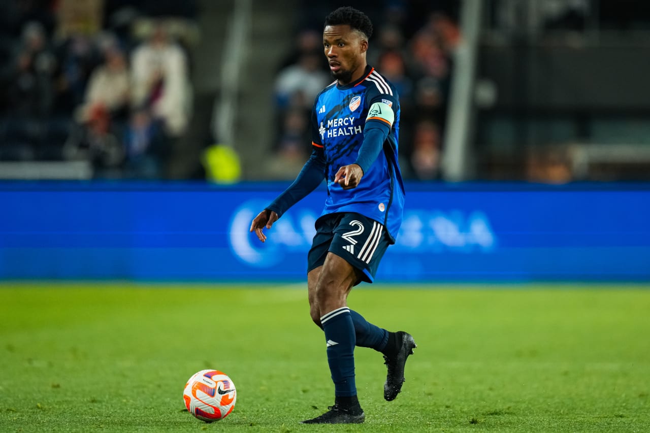 CINCINNATI, OHIO - FEBRUARY 28: FC Cincinnati against Cavalier F.C. on February 28, 2024 at TQL Stadium in Cincinnati, Ohio.