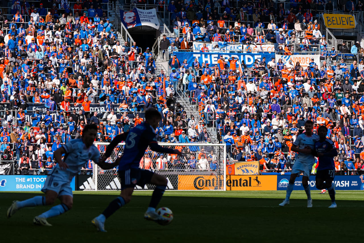 CINCINNATI, OHIO - MARCH 10: FC Cincinnati against D.C. United on March 10, 2024 at TQL Stadium in Cincinnati, Ohio.