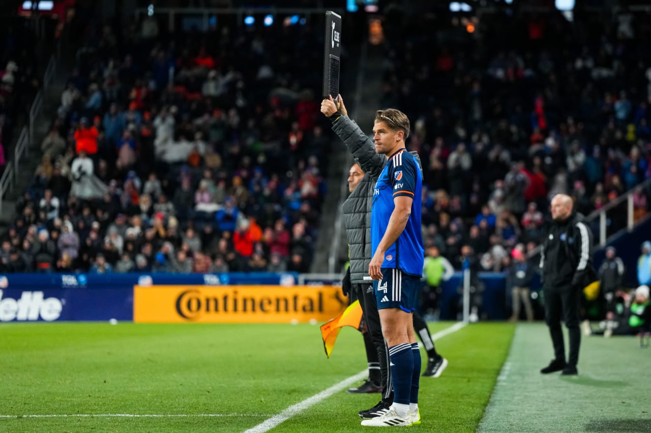 CINCINNATI, OHIO - MARCH 23: FC Cincinnati against New York City FC on March 23, 2024 at TQL Stadium in Cincinnati, Ohio.