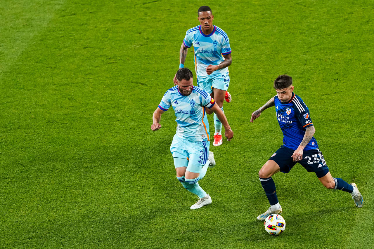 CINCINNATI, OHIO - APRIL 27: FC Cincinnati against Colorado Rapids on April 27, 2024 at TQL Stadium in Cincinnati, Ohio.