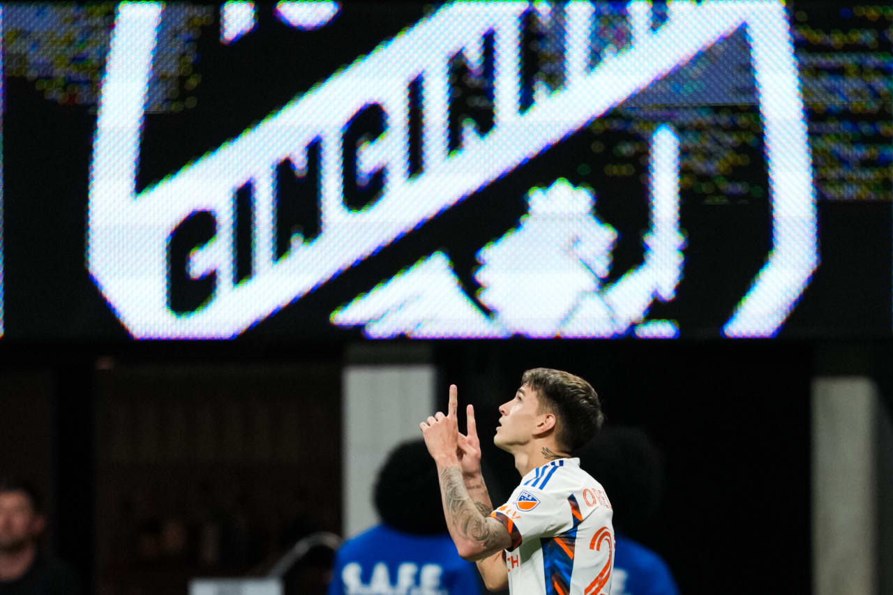ATLANTA, GEORGIA - APRIL 20: Atlanta United against FC Cincinnati on April 20, 2024 at Mercedes-Benz Stadium in Atlanta Georgia.