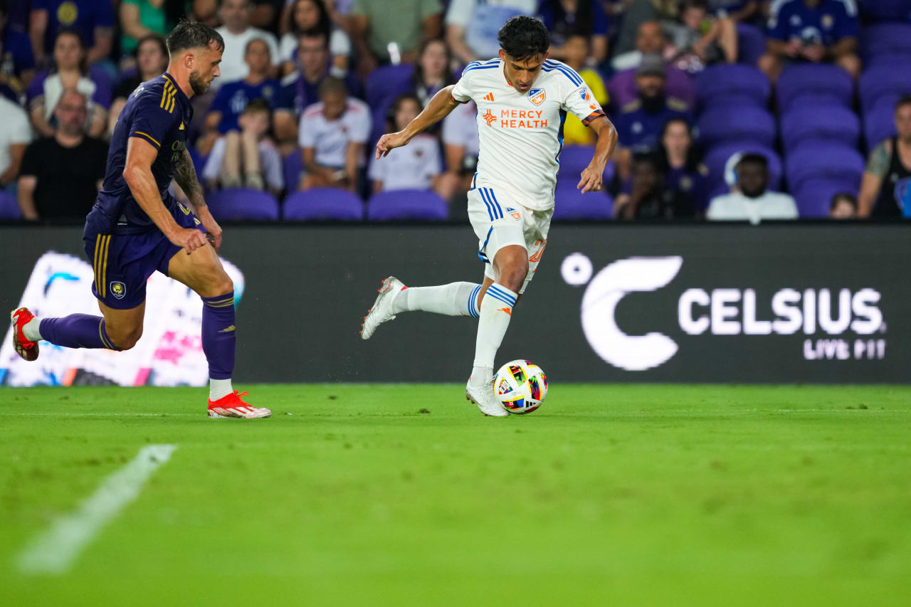 ORLANDO, FLORIDA - MAY 4: Orlando City SC against FC Cincinnati on May 4, 2024 at Inter&Co Stadium in Orlando, Florida.