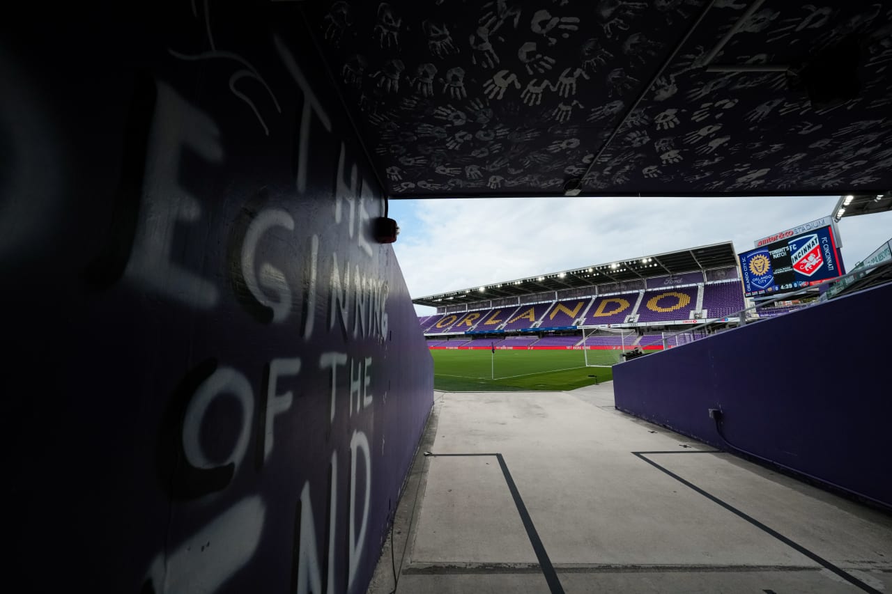 ORLANDO, FLORIDA - MAY 4: Orlando City SC against FC Cincinnati on May 4, 2024 at Inter&Co Stadium in Orlando, Florida.