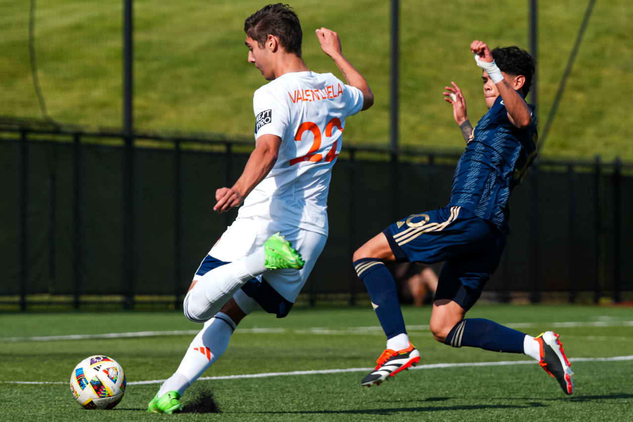HIGHLAND HEIGHTS, KENTUCKY - APRIL 28: FC Cincinnati 2 against Philadelphia Union on April 28, 2024 at Scudamore Field at Northern Kentucky University in Highland Heights, Kentucky.