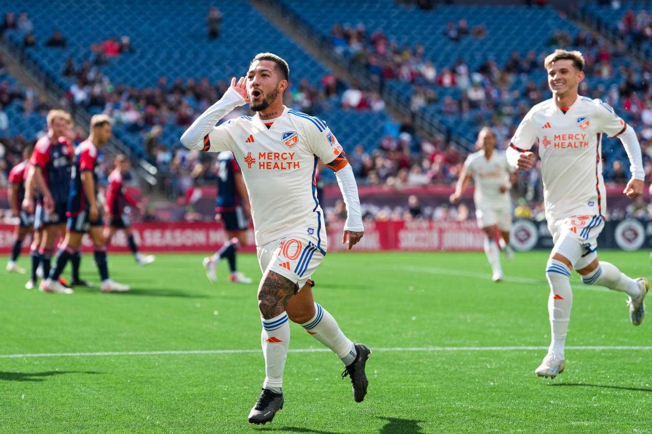 FOXBOROUGH, MASSACHUSETTS - MARCH 17:  New England Revolution against FC Cincinnati on March 17, 2024 in Foxborough, Massachusetts.