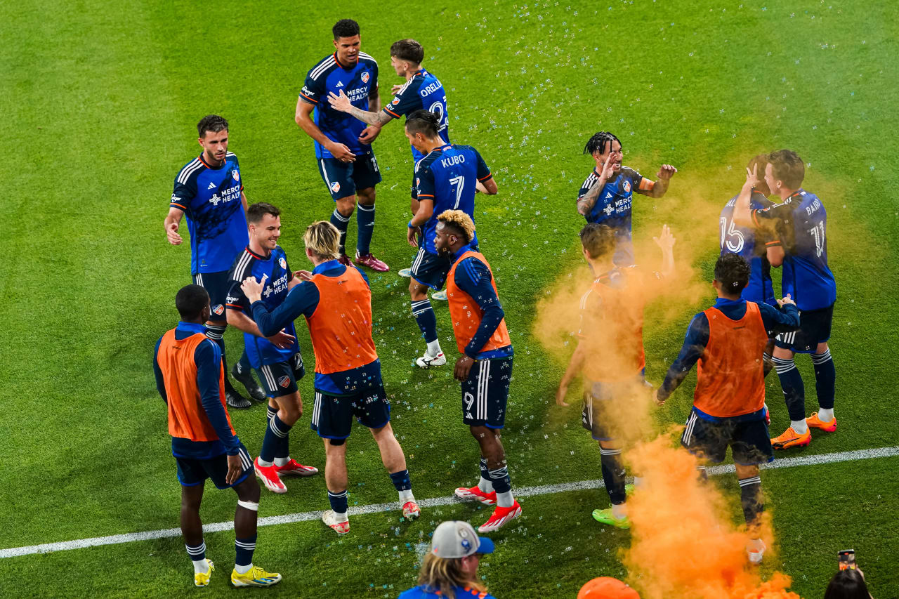 CINCINNATI, OHIO - APRIL 27: FC Cincinnati against Colorado Rapids on April 27, 2024 at TQL Stadium in Cincinnati, Ohio.