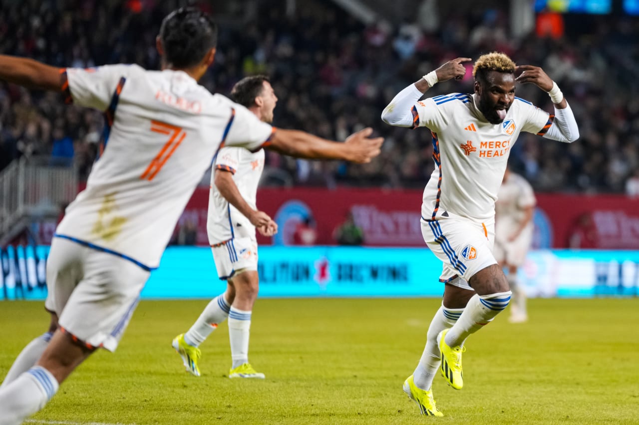 CHICAGO, ILLINOIS - MARCH 2: Chicago Fire FC against FC Cincinnati on March 2, 2024 at Soldier Field in Chicago, Illinois.