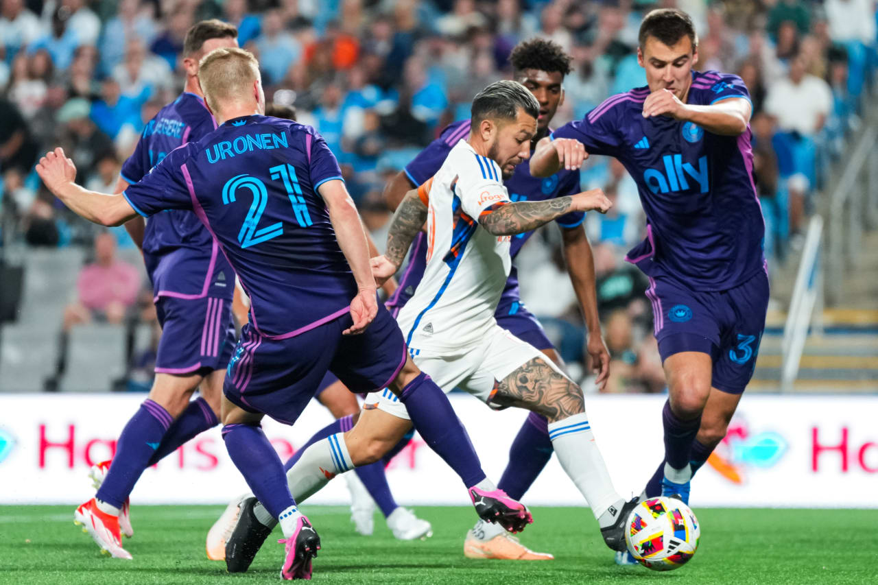 CHARLOTTE, NORTH CAROLINA - MARCH 30: Charlotte FC against FC Cincinnati on March 30, 2024 at Bank of America Stadium in Charlotte, North Carolina.