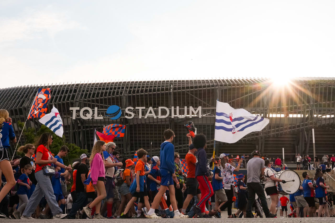 CINCINNATI, OHIO - APRIL 27: FC Cincinnati against Colorado Rapids on April 27, 2024 at TQL Stadium in Cincinnati, Ohio.