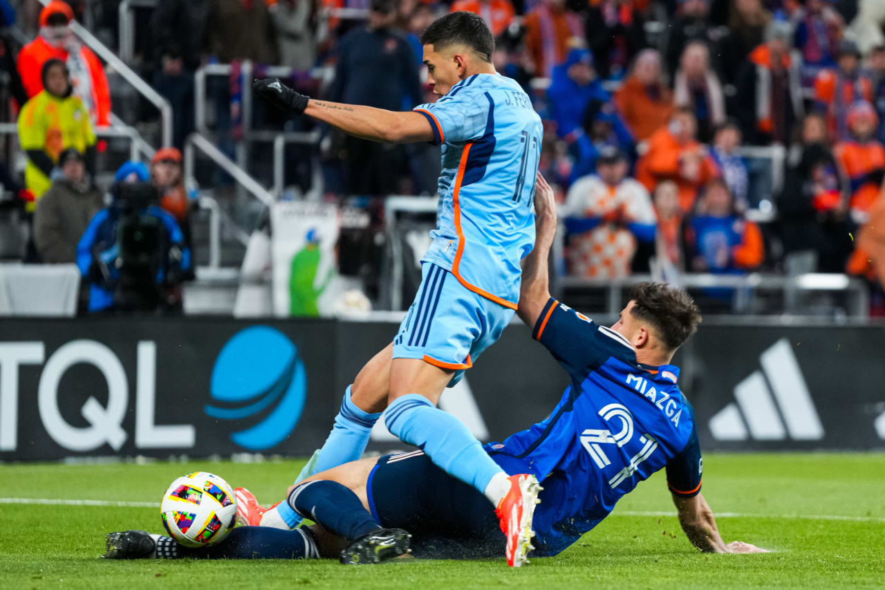 CINCINNATI, OHIO - MARCH 23: FC Cincinnati against New York City FC on March 23, 2024 at TQL Stadium in Cincinnati, Ohio.