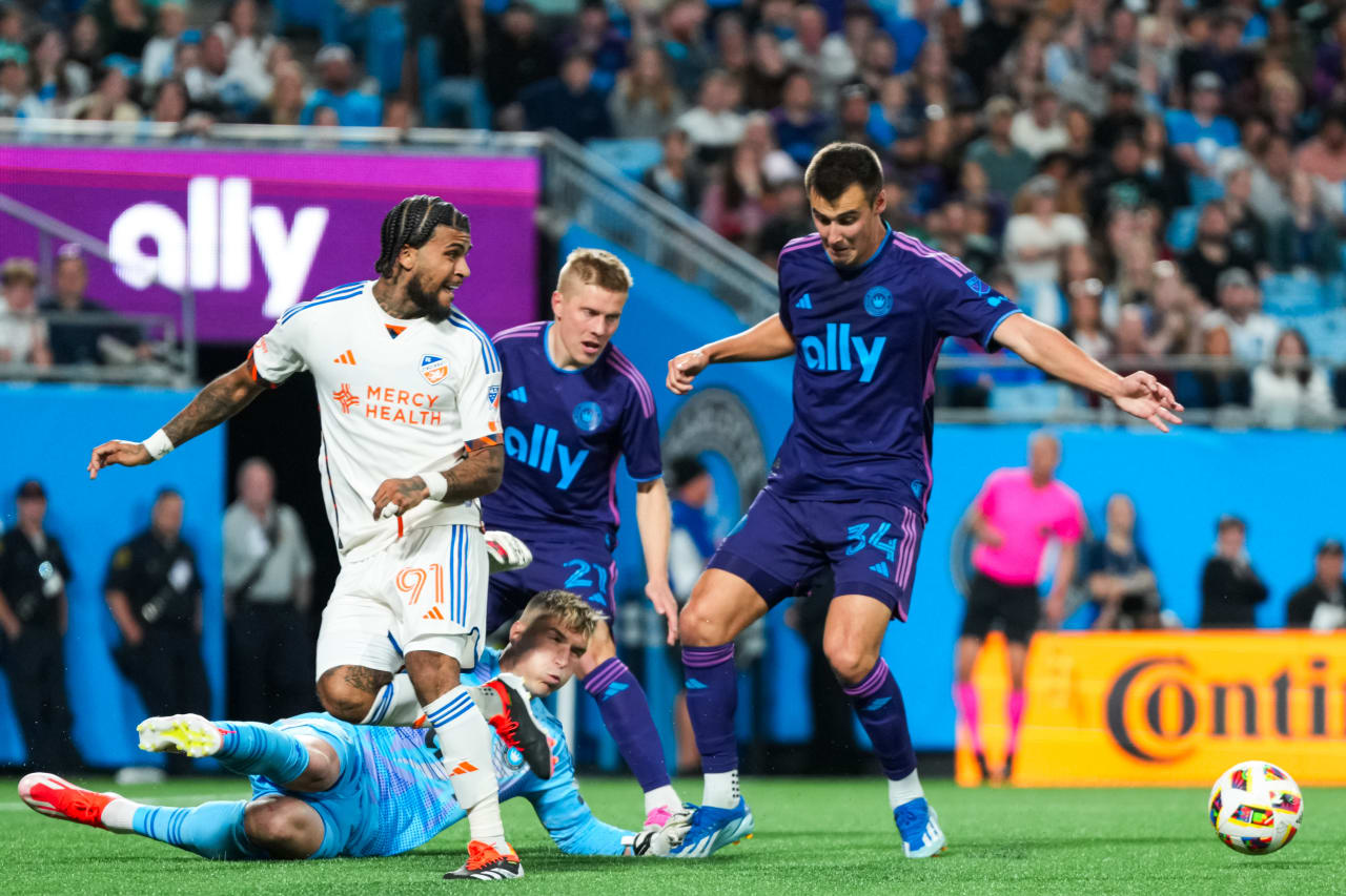 CHARLOTTE, NORTH CAROLINA - MARCH 30: Charlotte FC against FC Cincinnati on March 30, 2024 at Bank of America Stadium in Charlotte, North Carolina.