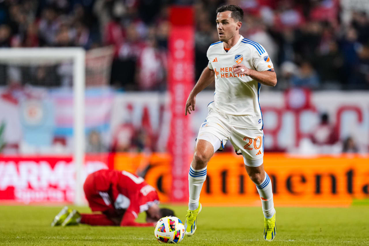 CHICAGO, ILLINOIS - MARCH 2: Chicago Fire FC against FC Cincinnati on March 2, 2024 at Soldier Field in Chicago, Illinois.